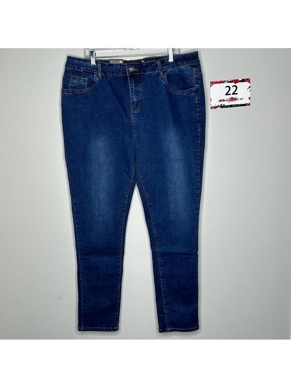 L&B size 22 Boyfriend Skinny Jeans dark wash denim